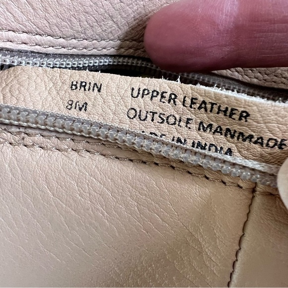 MATISSE BRIN FRINGE MID-CALF WESTERN LEATHER BOOTS SNIP TOE SLOUCHY SIZE 8 TAN - Picture 5 of 9